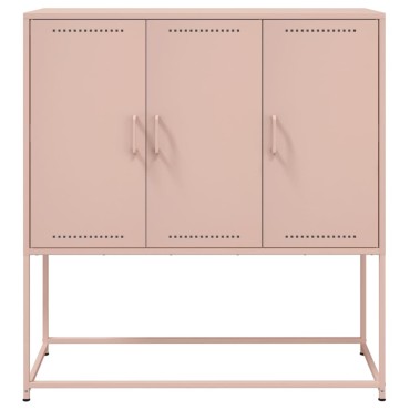 vidaXL Ντουλάπι Ροζ 100,5x39x107cm Ατσάλινος 1 τεμ.