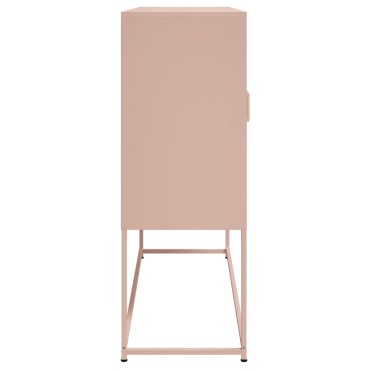 vidaXL Ντουλάπι Ροζ 100,5x39x107cm Ατσάλινος 1 τεμ.