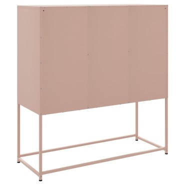 vidaXL Ντουλάπι Ροζ 100,5x39x107cm Ατσάλινος 1 τεμ.