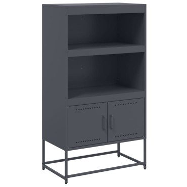 vidaXL Ντουλάπι Ανθρακί 68,5x38,5x123,5cm από Ατσάλι 1 τεμ.
