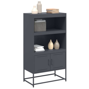 vidaXL Ντουλάπι Ανθρακί 68,5x38,5x123,5cm από Ατσάλι 1 τεμ.