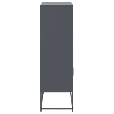 vidaXL Ντουλάπι Ανθρακί 68,5x38,5x123,5cm από Ατσάλι 1 τεμ.