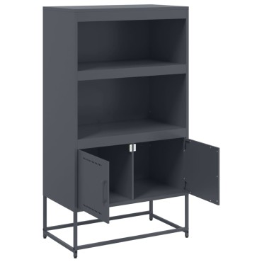 vidaXL Ντουλάπι Ανθρακί 68,5x38,5x123,5cm από Ατσάλι 1 τεμ.