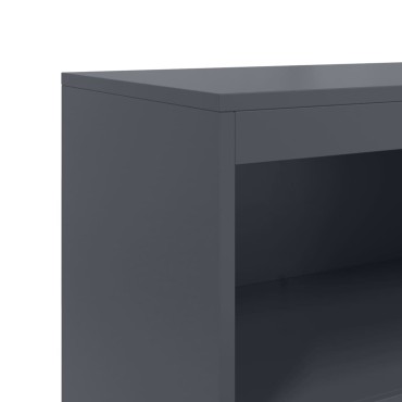vidaXL Ντουλάπι Ανθρακί 68,5x38,5x123,5cm από Ατσάλι 1 τεμ.