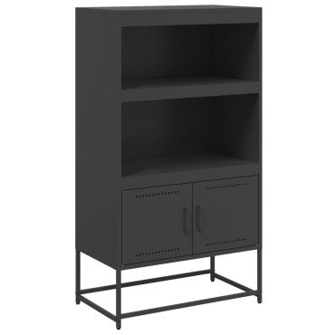 vidaXL Ραφιέρα Μαύρη 68,5x38,5x123,5cm από Ατσάλι 1 τεμ.