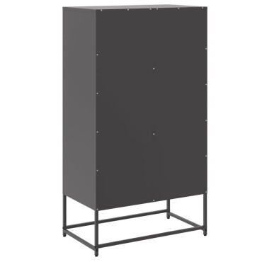 vidaXL Ραφιέρα Μαύρη 68,5x38,5x123,5cm από Ατσάλι 1 τεμ.