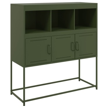 vidaXL Ντουλάπι Πράσινο Λαδί 100,5x39x107cm από Ατσάλι 1 τεμ.