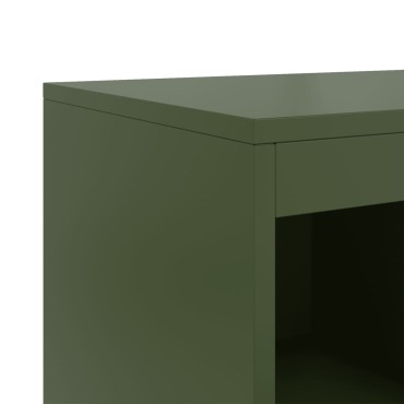 vidaXL Ντουλάπι Πράσινο Λαδί 100,5x39x107cm από Ατσάλι 1 τεμ.