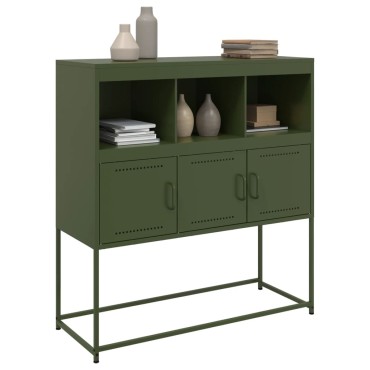 vidaXL Ντουλάπι Πράσινο Λαδί 100,5x39x107cm από Ατσάλι 1 τεμ.