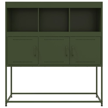 vidaXL Ντουλάπι Πράσινο Λαδί 100,5x39x107cm από Ατσάλι 1 τεμ.