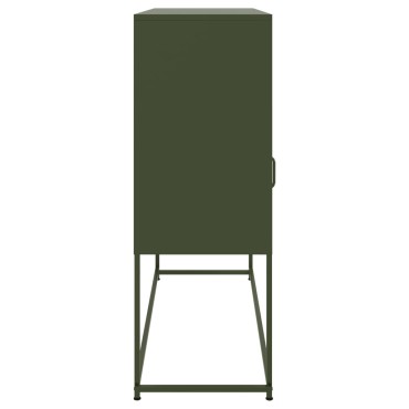 vidaXL Ντουλάπι Πράσινο Λαδί 100,5x39x107cm από Ατσάλι 1 τεμ.