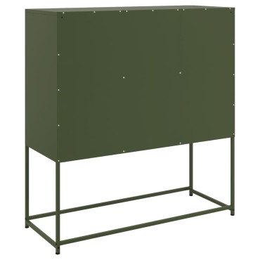 vidaXL Ντουλάπι Πράσινο Λαδί 100,5x39x107cm από Ατσάλι 1 τεμ.