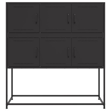 vidaXL Ντουλάπι Μαύρο 100,5x39x107cm Ατσάλινο 1 τεμ.