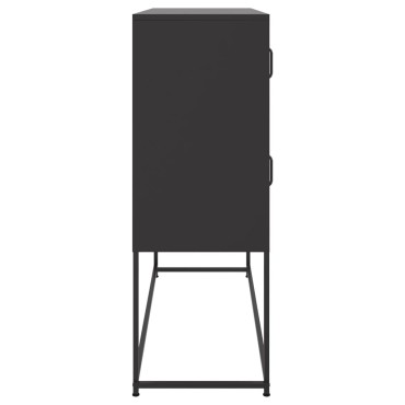 vidaXL Ντουλάπι Μαύρο 100,5x39x107cm Ατσάλινο 1 τεμ.
