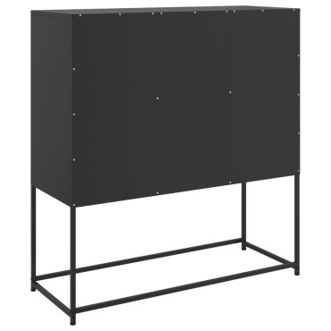 vidaXL Ντουλάπι Μαύρο 100,5x39x107cm Ατσάλινο 1 τεμ.