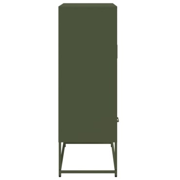 vidaXL Ντουλάπι Πράσινο Λαδί 68x39x111,5cm από Ατσάλι 1 τεμ.