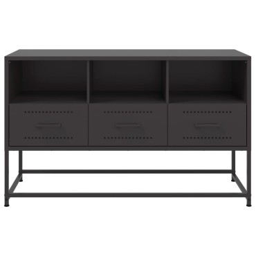 vidaXL Έπιπλο Τηλεόρασης Μαύρο 100,5x39x60,5cm Ατσάλινο