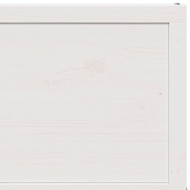 vidaXL Πόρτα Αχυρώνα Λευκή 90x208 εκ. από Μασίφ Ξύλο Πεύκου