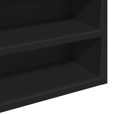 vidaXL Ραφιέρα Μαύρη 100x15x58cm από Επεξεργασμένο Ξύλο 1 τεμ.