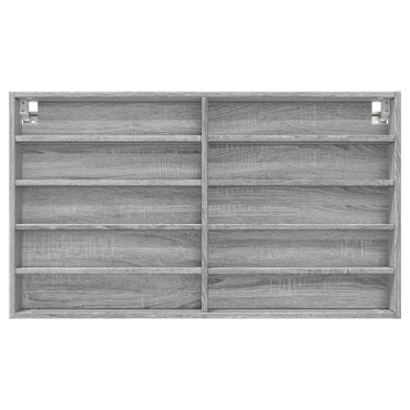 vidaXL Βιτρίνα Γκρι Sonoma 100x15x58cm από Επεξεργασμένο Ξύλο