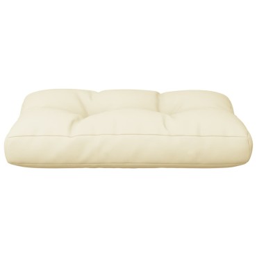 vidaXL Μαξιλάρι Παλέτας Κρεμ 50x40x12cm Υφασμάτινο