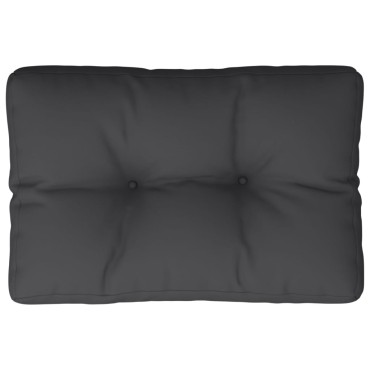 vidaXL Μαξιλάρι Παλέτας Μαύρο 50x40x12cm Υφασμάτινο