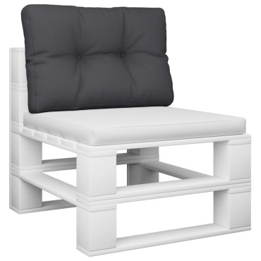 vidaXL Μαξιλάρι Παλέτας Μαύρο 50x40x12cm Υφασμάτινο