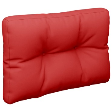vidaXL Μαξιλάρι Παλέτας Κόκκινο Γκρι 60x40x12cm Υφασμάτινο