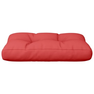 vidaXL Μαξιλάρι Παλέτας Κόκκινο Γκρι 60x40x12cm Υφασμάτινο