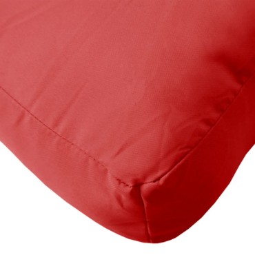 vidaXL Μαξιλάρι Παλέτας Κόκκινο Γκρι 60x40x12cm Υφασμάτινο