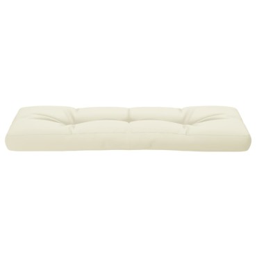 vidaXL Μαξιλάρι Παλέτας Κρεμ 120x40x12cm Υφασμάτινο