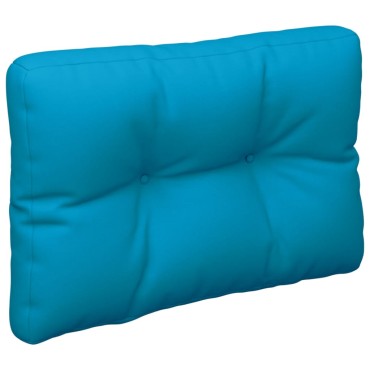 vidaXL Μαξιλάρι Παλέτας Ανοιχτό Μπλε 60x40x12cm Υφασμάτινο