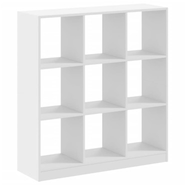 vidaXL Βιβλιοθήκη Λευκή 102x32x108cm από Επεξεργασμένο Ξύλο 1 τεμ.