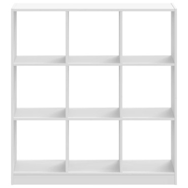 vidaXL Βιβλιοθήκη Λευκή 102x32x108cm από Επεξεργασμένο Ξύλο 1 τεμ.