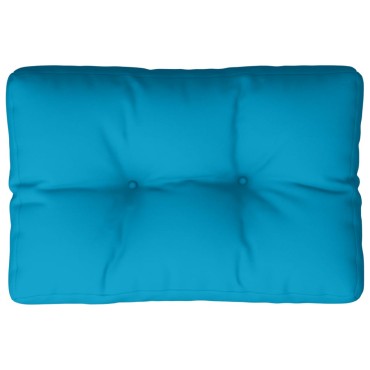 vidaXL Μαξιλάρι Παλέτας Ανοιχτό Μπλε 50x40x12cm Υφασμάτινο