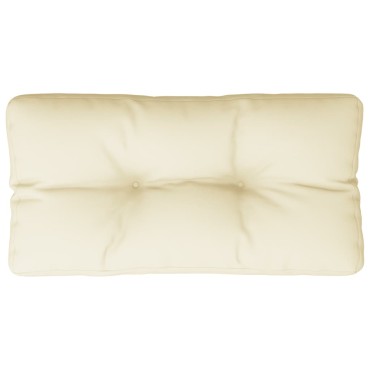 vidaXL Μαξιλάρι Παλέτας Κρεμ 70x40x12cm Υφασμάτινο