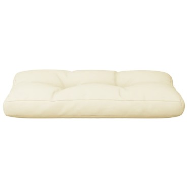 vidaXL Μαξιλάρι Παλέτας Κρεμ 70x40x12cm Υφασμάτινο