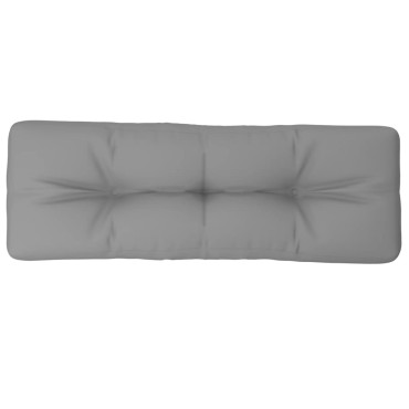 vidaXL Μαξιλάρι Παλέτας Γκρι 120x40x12cm Υφασμάτινο