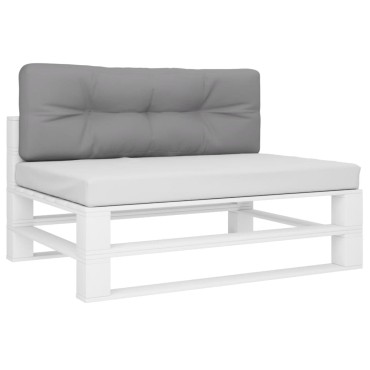vidaXL Μαξιλάρι Παλέτας Γκρι 120x40x12cm Υφασμάτινο