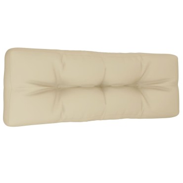 vidaXL Μαξιλάρι Παλέτας Μπεζ 120x40x12cm Υφασμάτινο