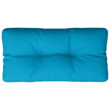vidaXL Μαξιλάρι Παλέτας Ανοιχτό Μπλε 80x40x12cm Υφασμάτινο