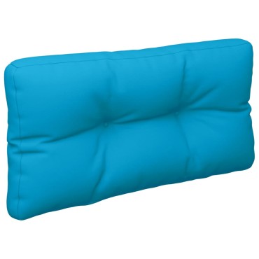 vidaXL Μαξιλάρι Παλέτας Ανοιχτό Μπλε 80x40x12cm Υφασμάτινο
