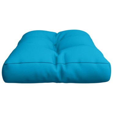 vidaXL Μαξιλάρι Παλέτας Ανοιχτό Μπλε 80x40x12cm Υφασμάτινο