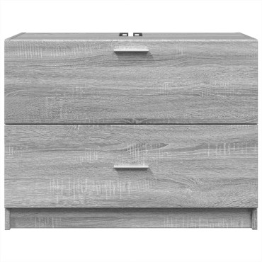 vidaXL Ντουλάπι Νιπτήρα Grey Sonoma 78x37x59cm Επεξεργασμένο Ξύλο 1 τεμ.
