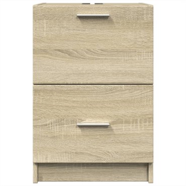 vidaXL Ντουλάπι Νιπτήρα Sonoma Δρυς 40x37x59cm Επεξεργασμένο Ξύλο 1 τεμ.