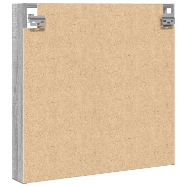 vidaXL Βιτρίνα Γκρι Sonoma 60x8,5x58cm από Επεξεργασμένο Ξύλο