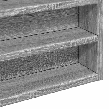 vidaXL Βιτρίνα Γκρι Sonoma 60x8,5x58cm από Επεξεργασμένο Ξύλο