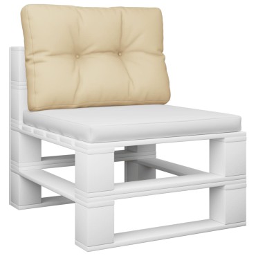 vidaXL Μαξιλάρι Παλέτας Μπεζ 50x40x12cm Υφασμάτινο
