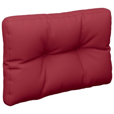 vidaXL Μαξιλάρι Παλέτας Μπορντό 50x40x12cm από Ύφασμα