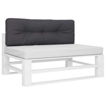 vidaXL Μαξιλάρι Παλέτας Ανθρακί 120x40x12cm Υφασμάτινο